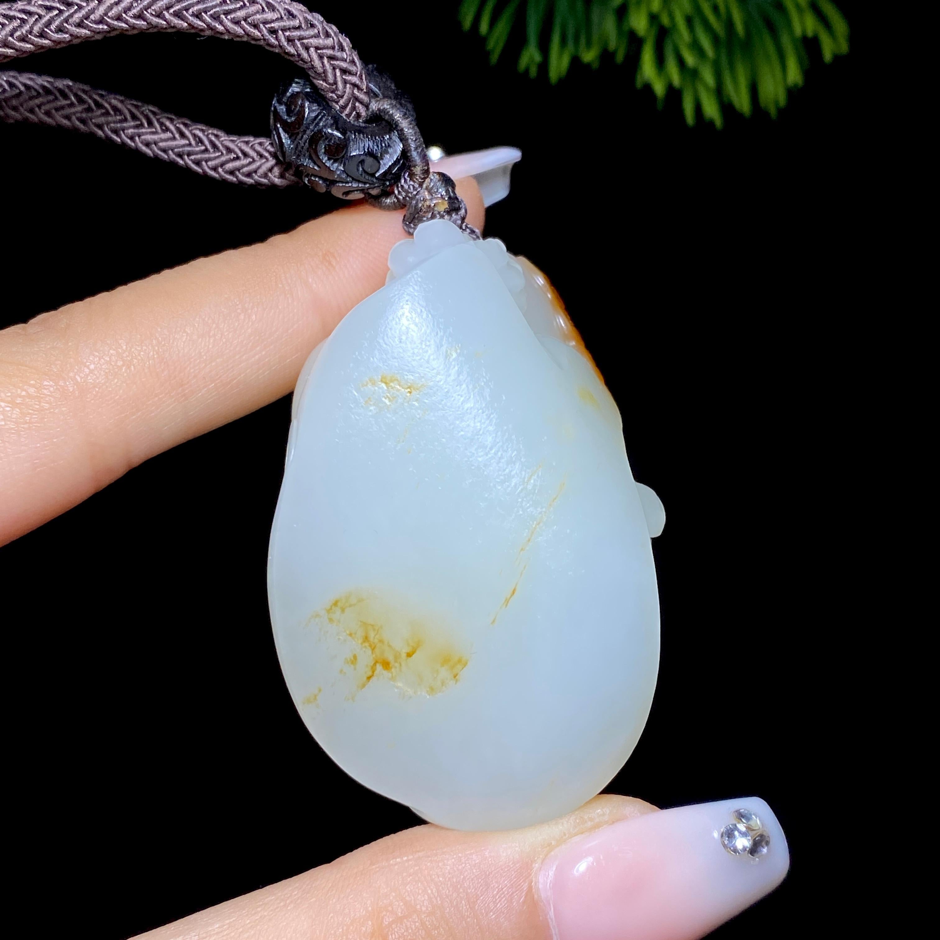 和田玉籽料龙龟（51.2g）