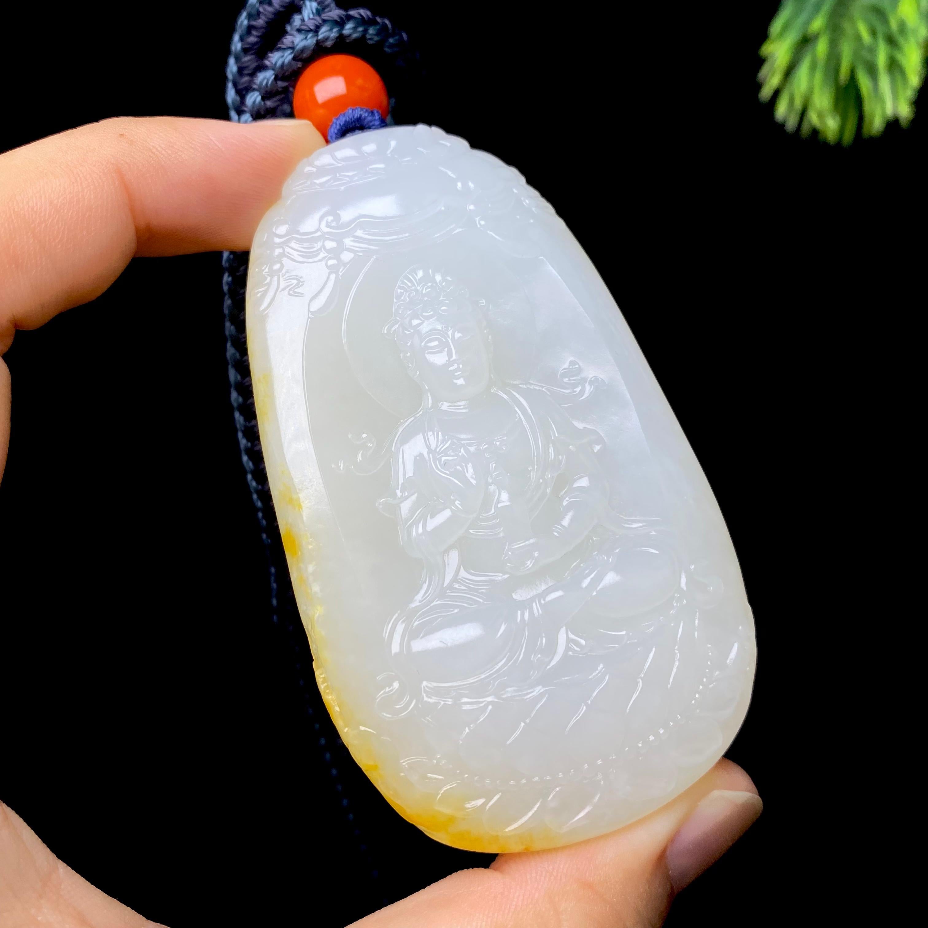 和田玉籽料观音（77.3g）