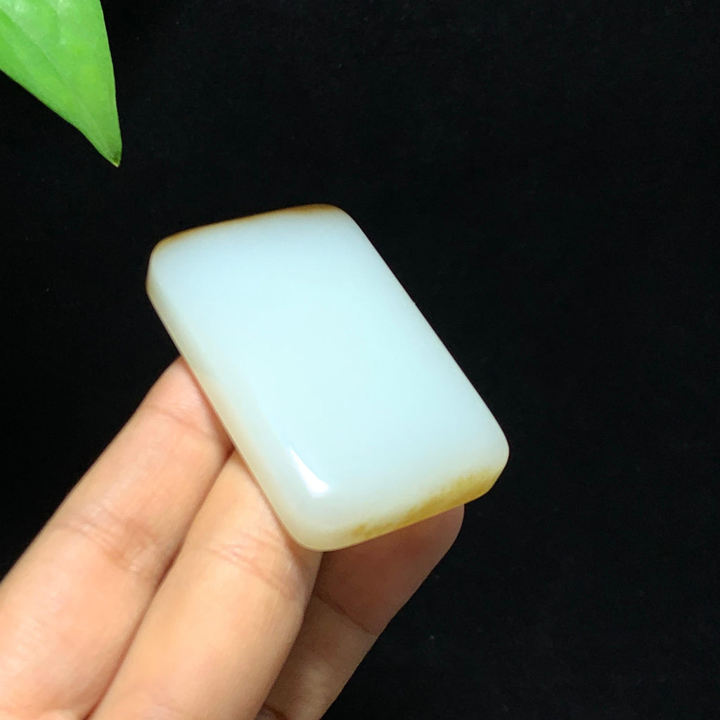 和田山料糖白玉无事牌挂件（47.8g）