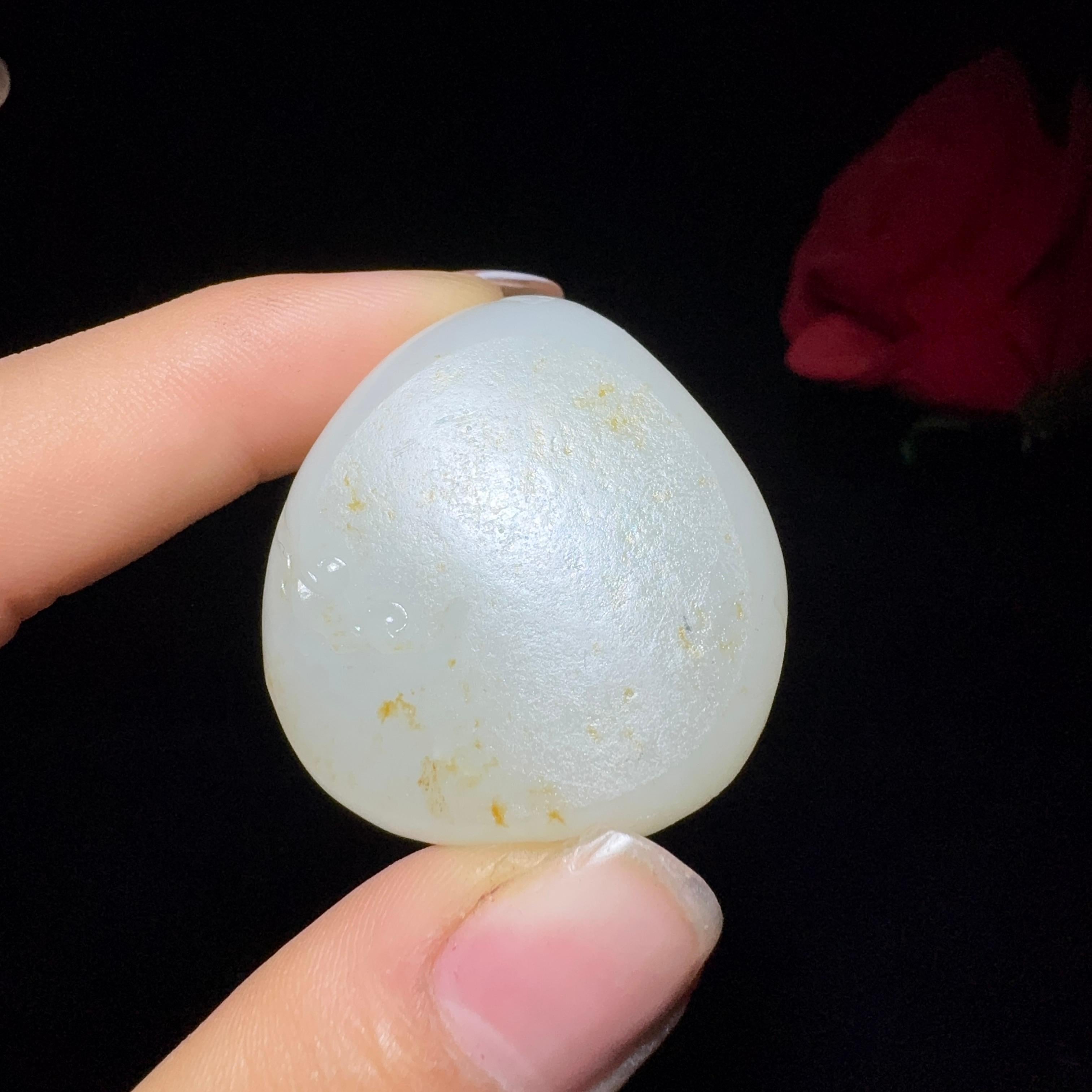 和田玉籽料羊脂财神挂件财神（35.1g）