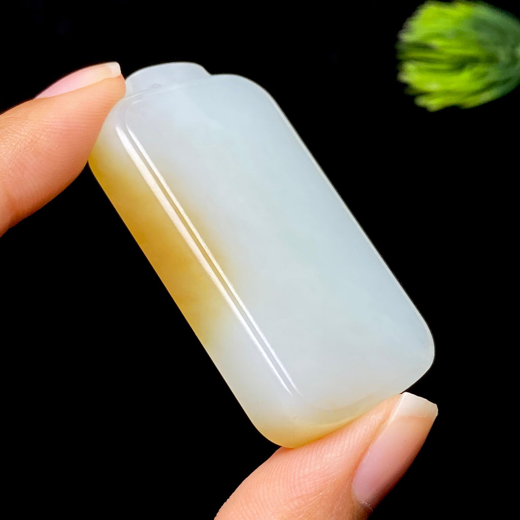 和田玉糖白无事牌（33.6g）