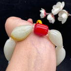 和田玉洒金皮籽料【精品手串】（112.1g）