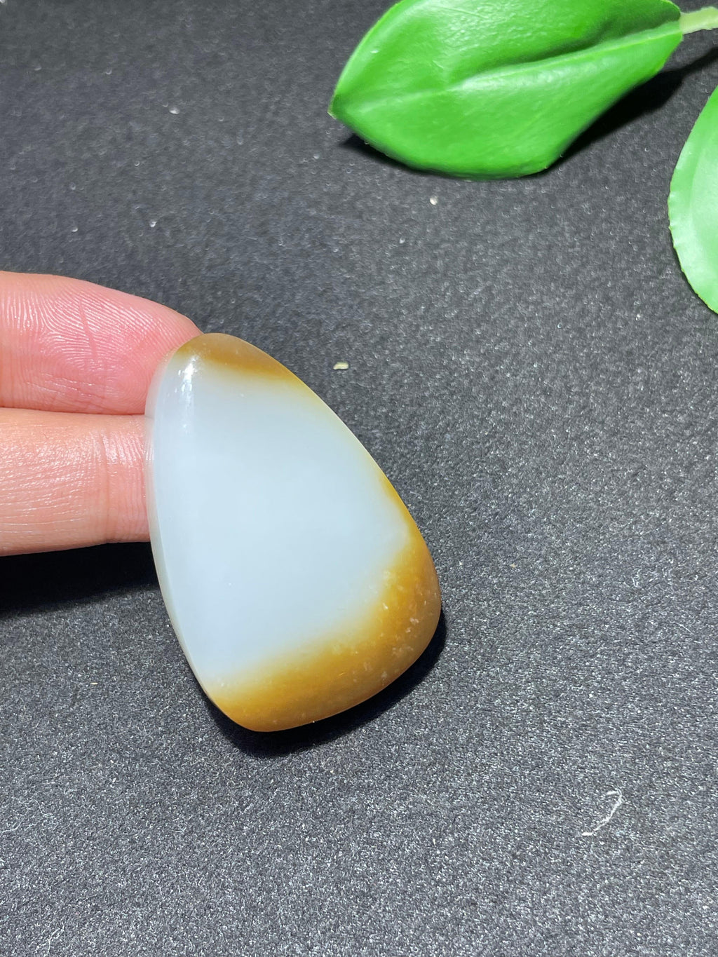 和田玉且末料糖白水滴无事牌（29.0g）