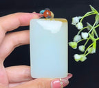 和田玉糖白玉平安无事牌（88.2g）