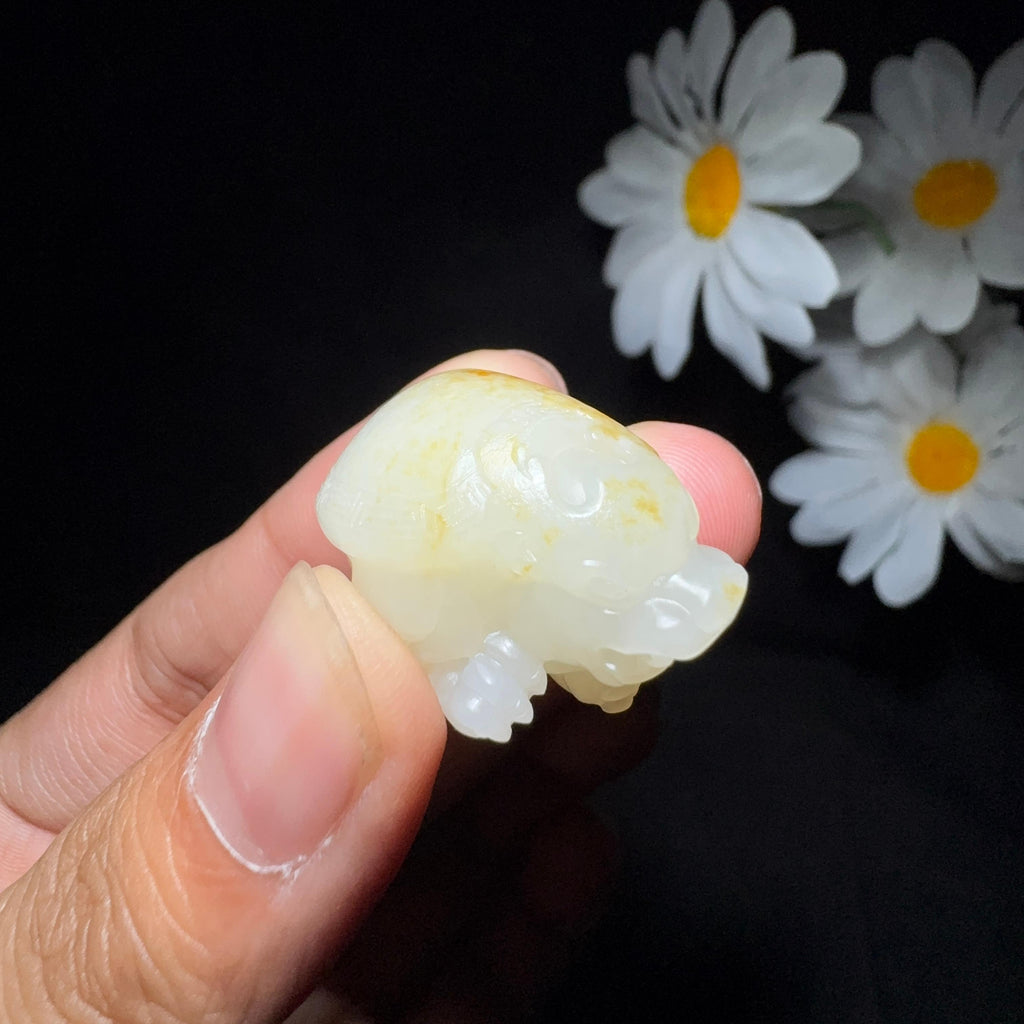 和田玉籽料挂件龙龟（14.5g）