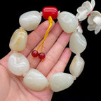 和田玉白玉籽料【精品手串】（120.8g）
