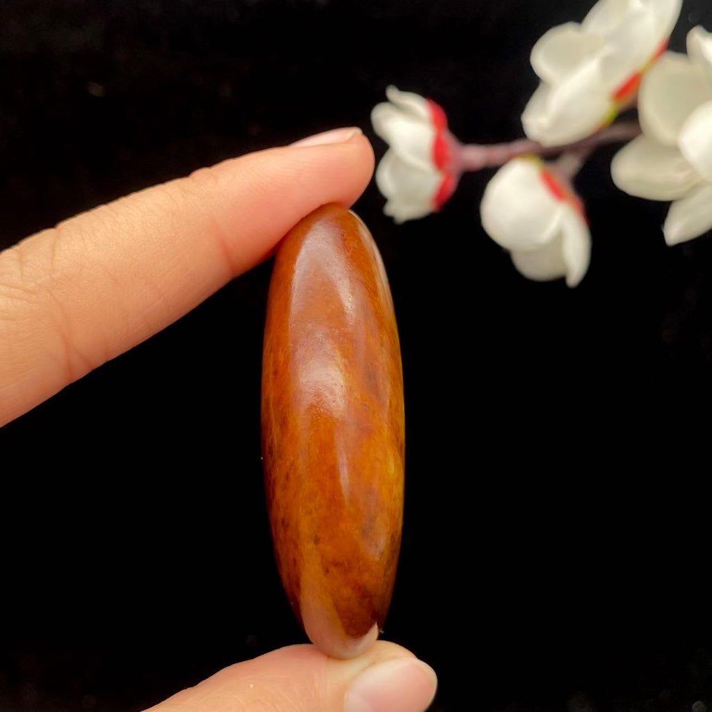 和田玉红沁皮籽料原石（48.5g）