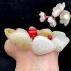 和田玉洒金皮籽料【精品手串】（111.9g）