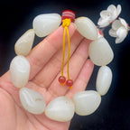 和田玉洒金皮籽料【精品手串】（94.3g）