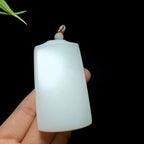 和田玉羊脂白玉无事牌（62.6g）
