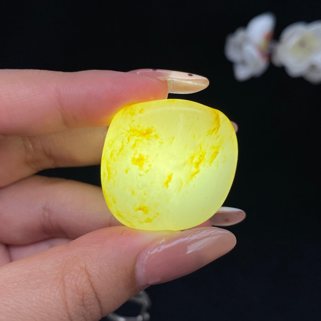 和田玉-洒金皮籽料吊坠籽（18.6g）