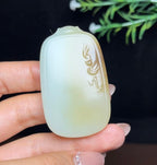和田玉糖白福在眼前平安无事牌（47.3g）