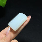 毕业级和田羊脂白玉无相佛挂件（43.0g）