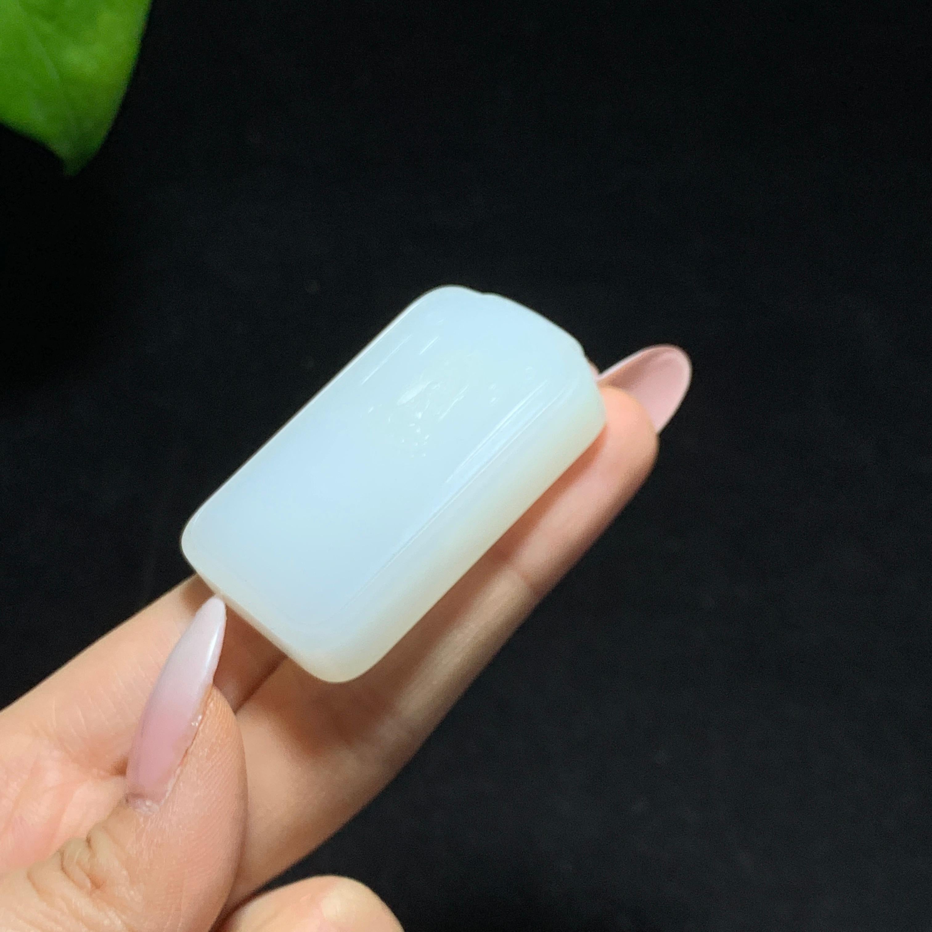 毕业级和田羊脂白玉无相佛挂件（43.0g）