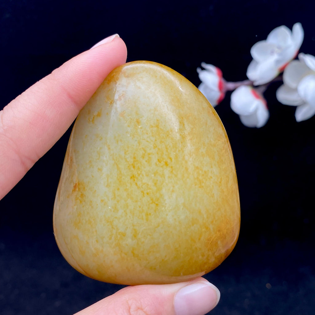 和田玉洒金皮籽料手把件（105.1g）