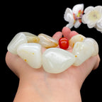 和田玉洒金皮籽料【精品手串】（112.2g）