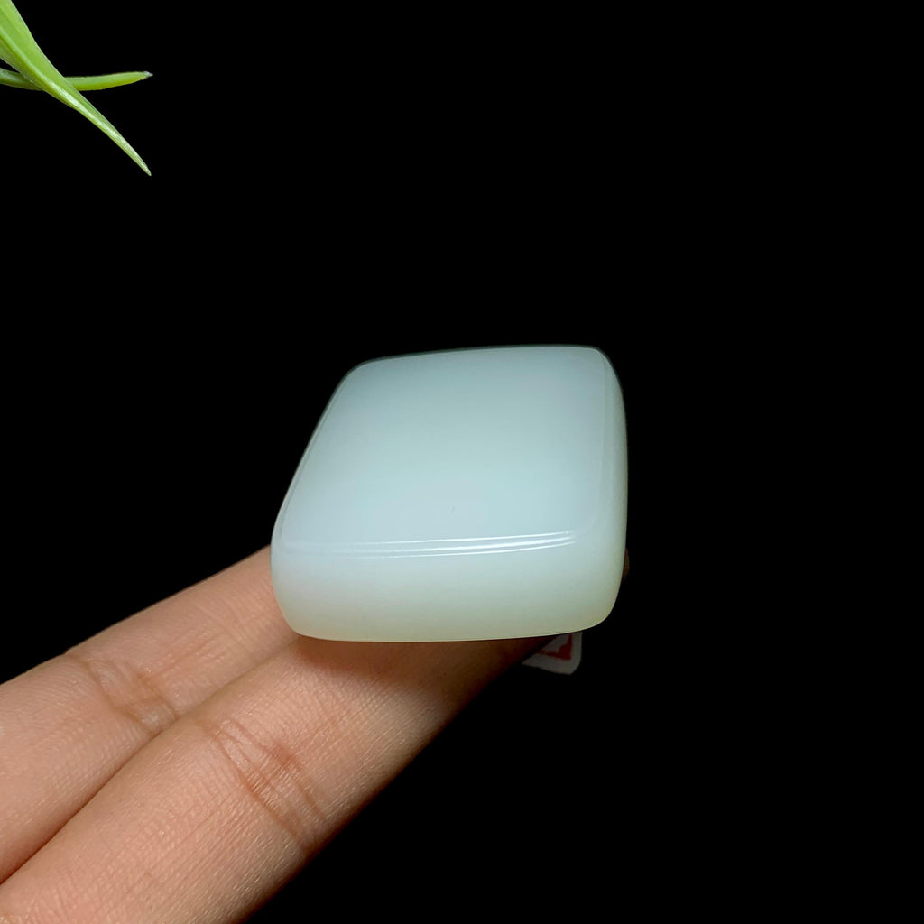 和田羊脂白玉平安无事牌（48.0g）