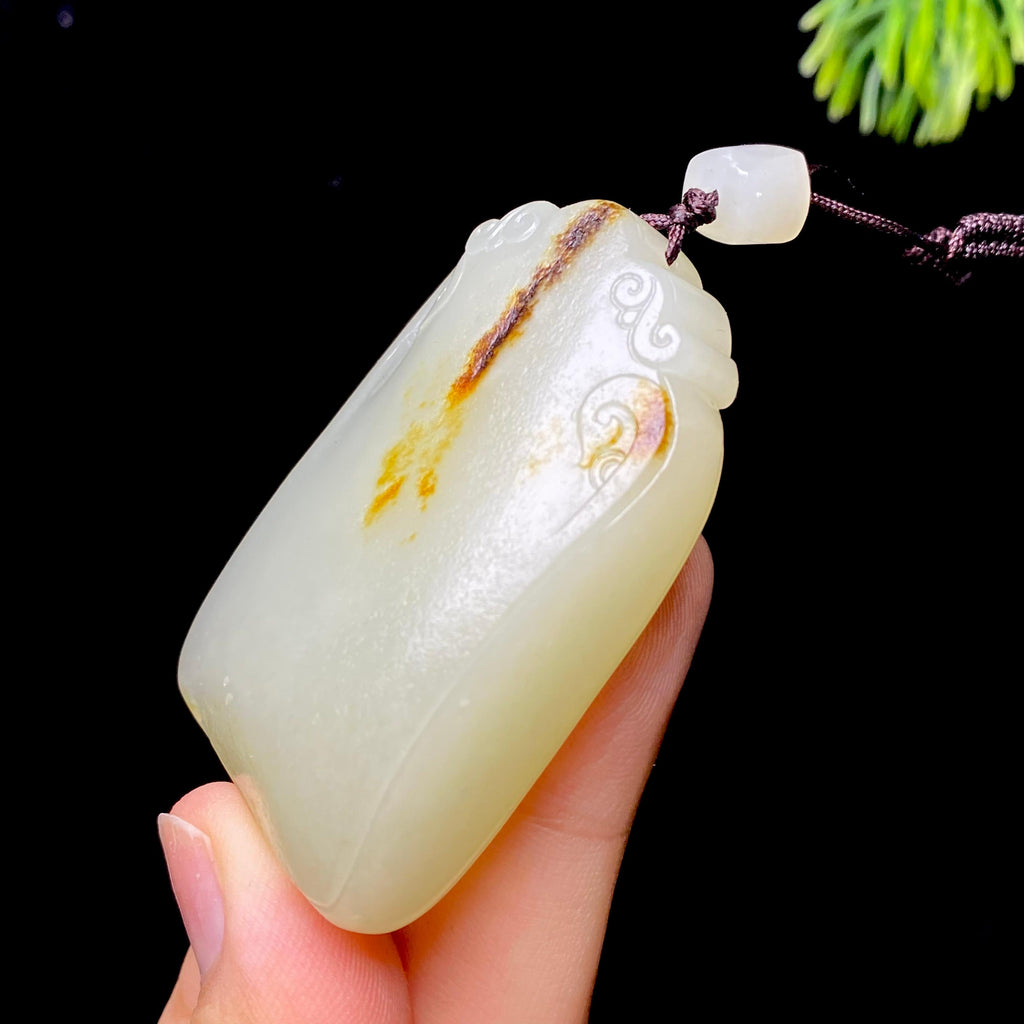 和田玉籽料无事牌（65.8g）