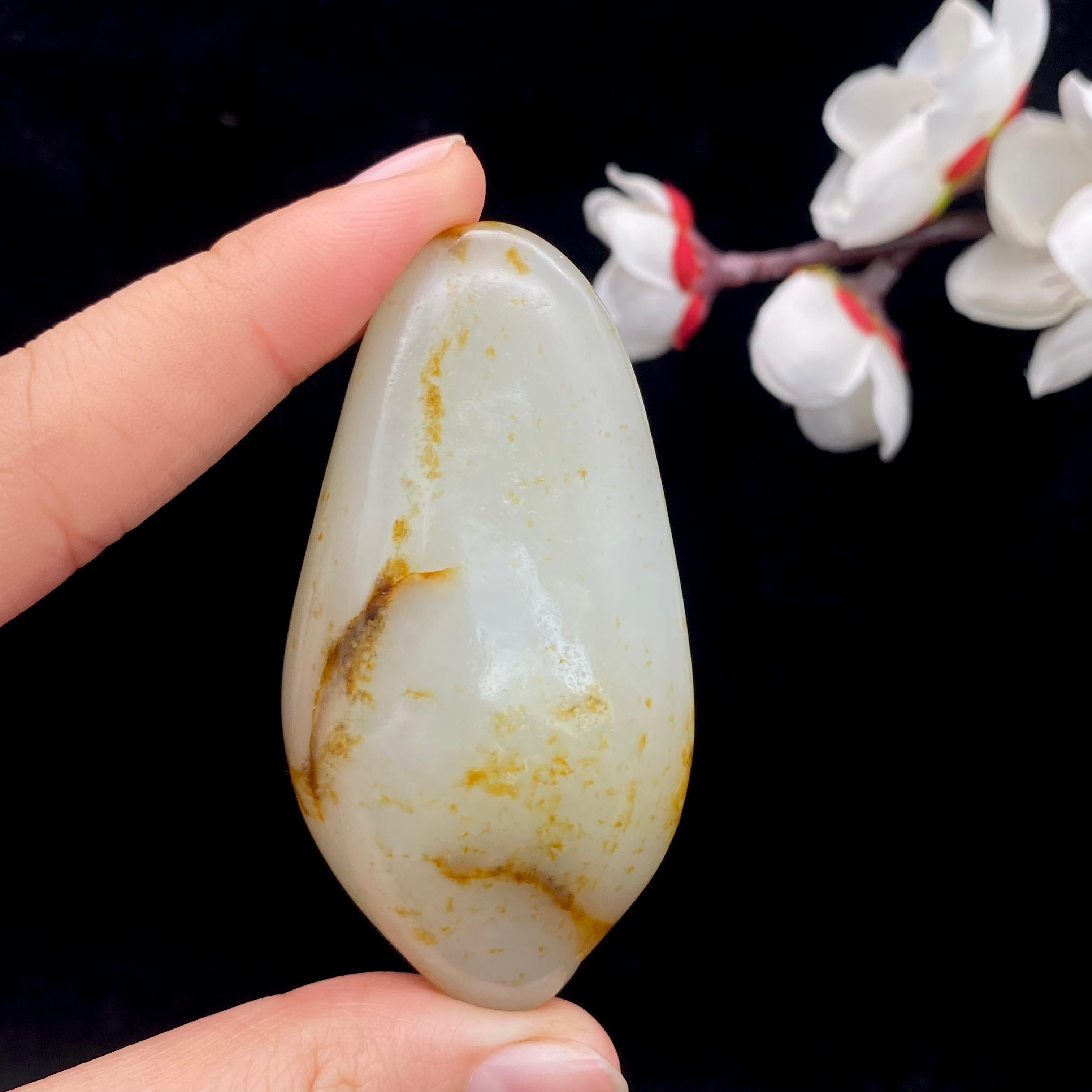 和田玉洒金皮籽料原石（59.3g）