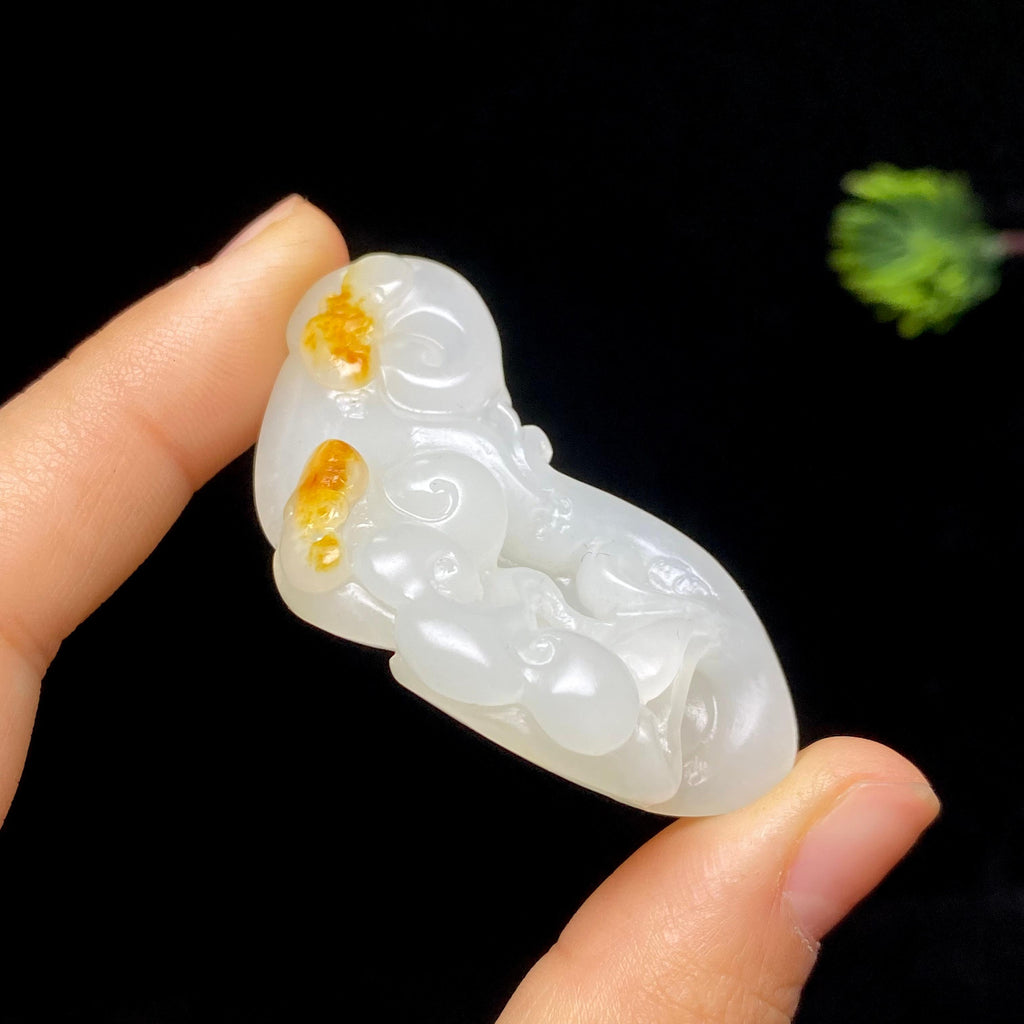 和田玉籽料如意挂件（19.7g）