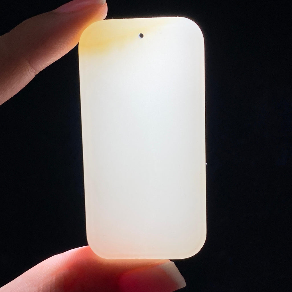 和田玉糖白无事牌（44.0g）