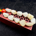和田玉洒金皮【精品手串】（49g）