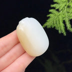 和田玉羊脂白玉糖白无事牌（48.2g）