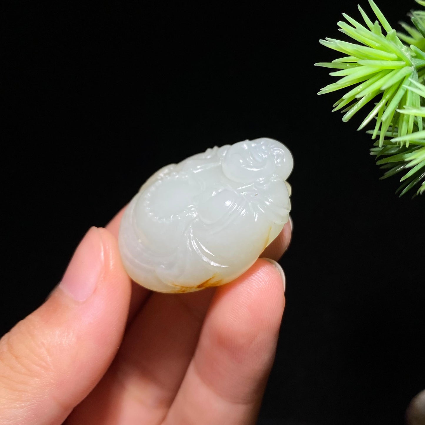 和田玉籽料佛公（20.4g）