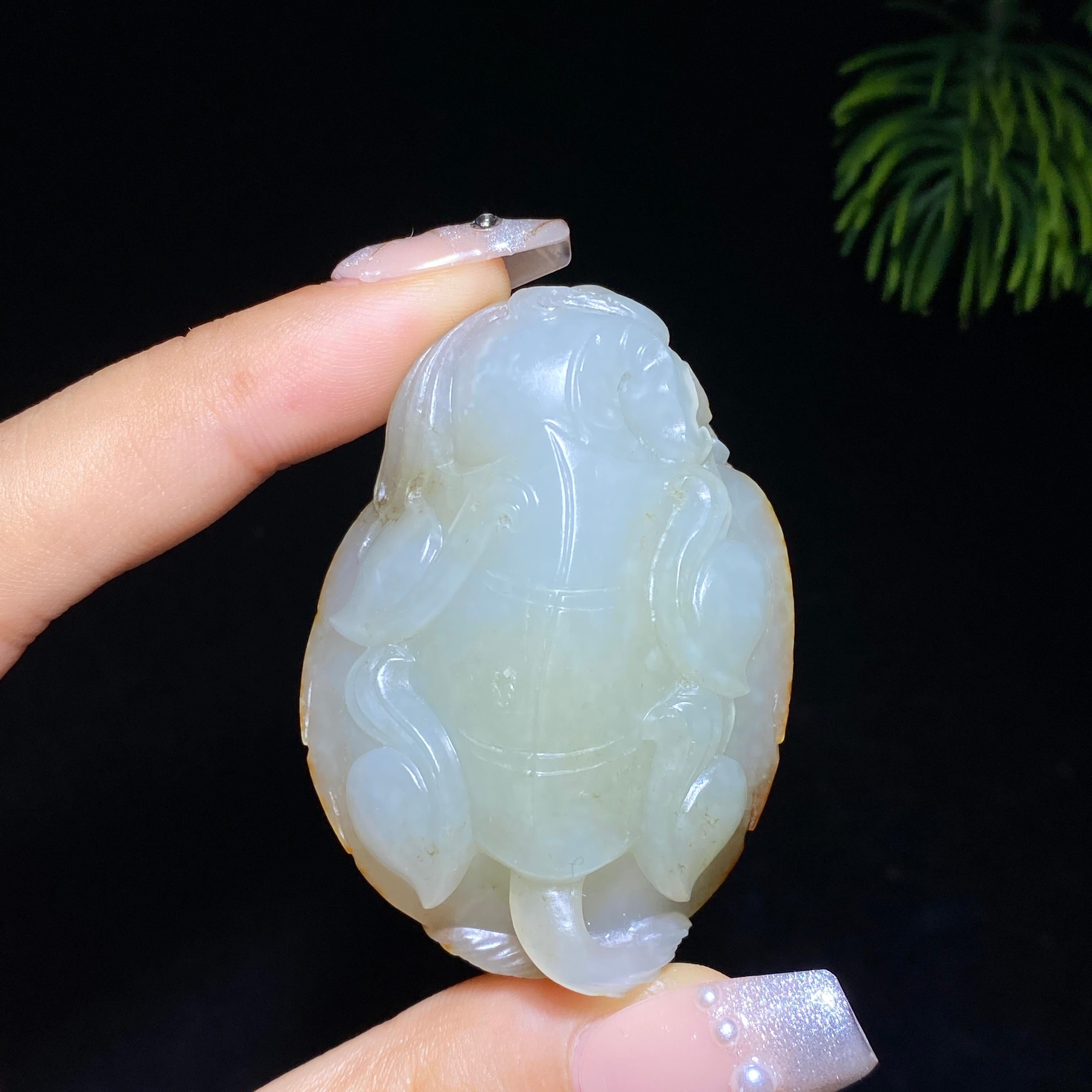 和田玉籽料龙龟（63.6g）