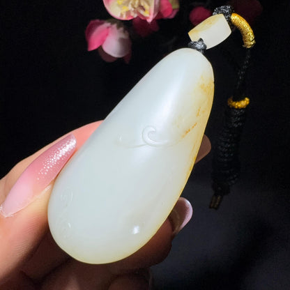 和田玉籽料观音挂件（50.8g）