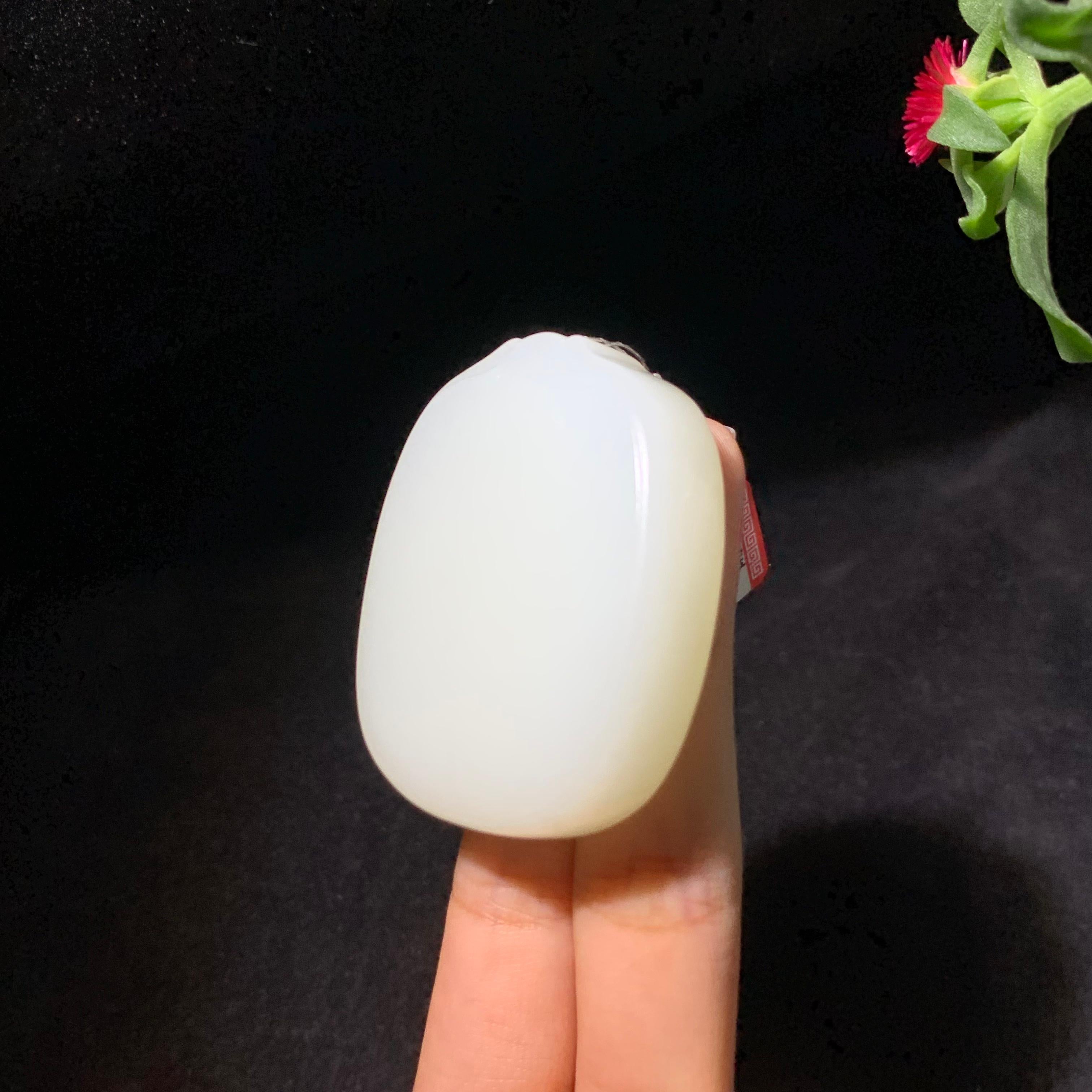 精品和田山料白玉无事牌挂件（64.0g）