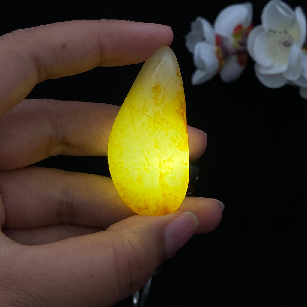 和田玉洒金皮籽料挂件（23g）