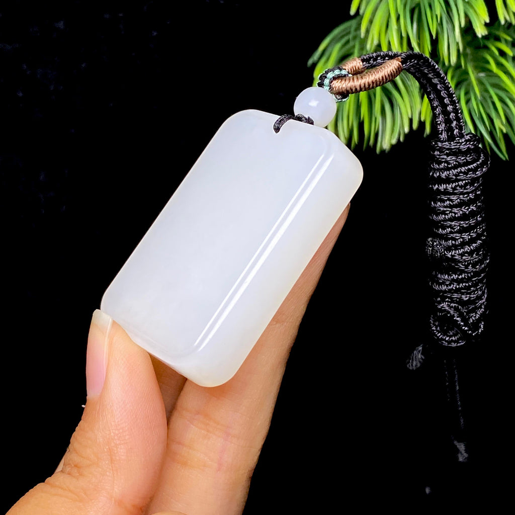 和田玉白玉无事牌（38.0g）