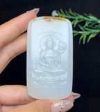 和田玉糖白持莲观音（60.2g）