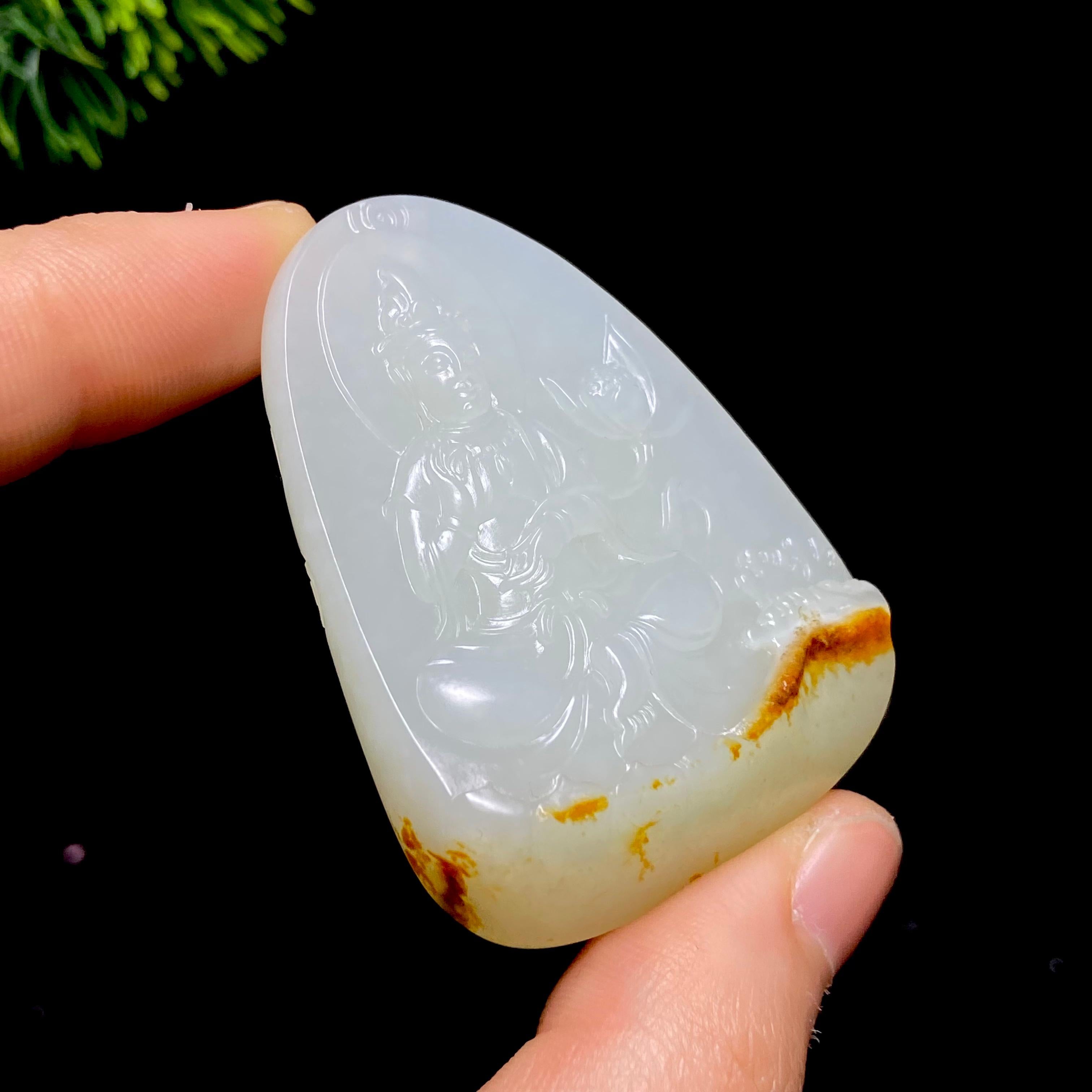 和田玉籽料观音（40.1g）