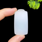 和田玉糖白无事牌（16.9g）