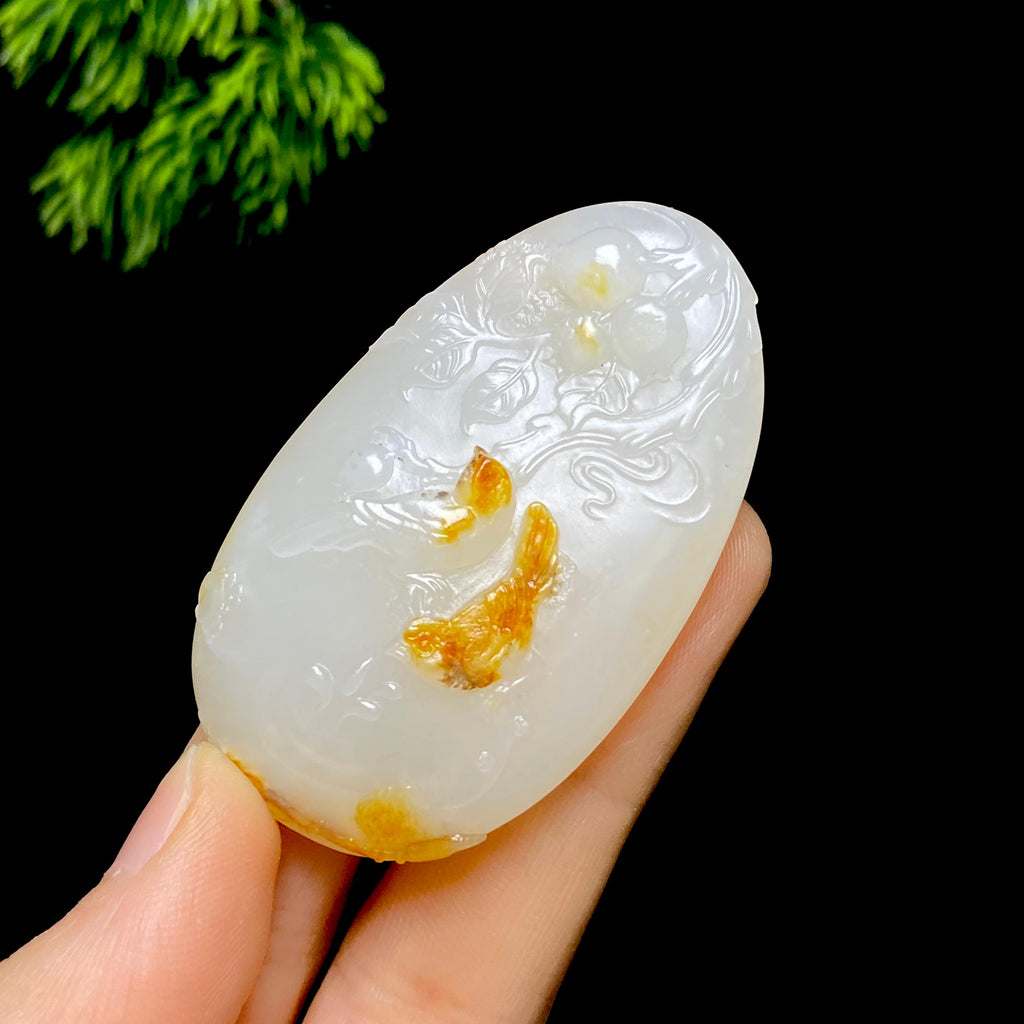 和田玉籽料喜事连连（37.7g）