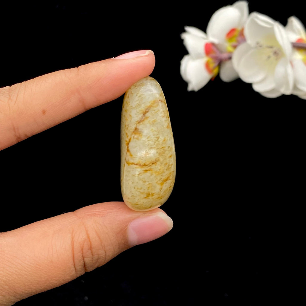 和田玉油库皮籽料挂件（34.5g）