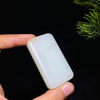 和田玉糖白玉无事牌（44.9g）