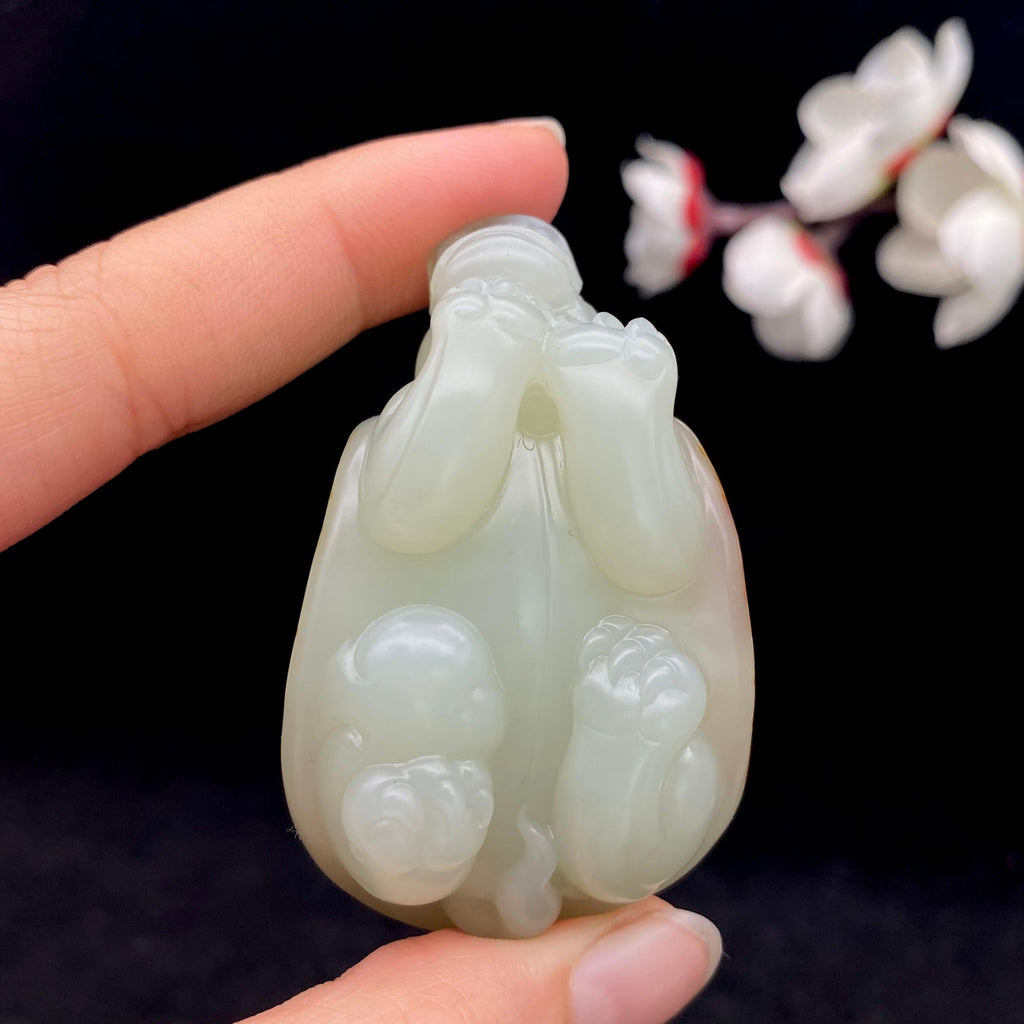 和田玉籽料【龙龟】手把件（72.4g）