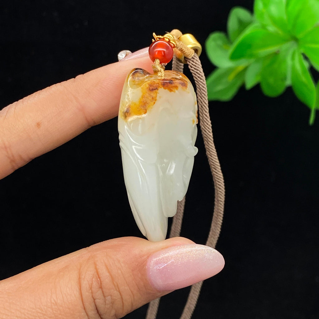 和田玉白玉籽料【大象】挂件（34.7g）