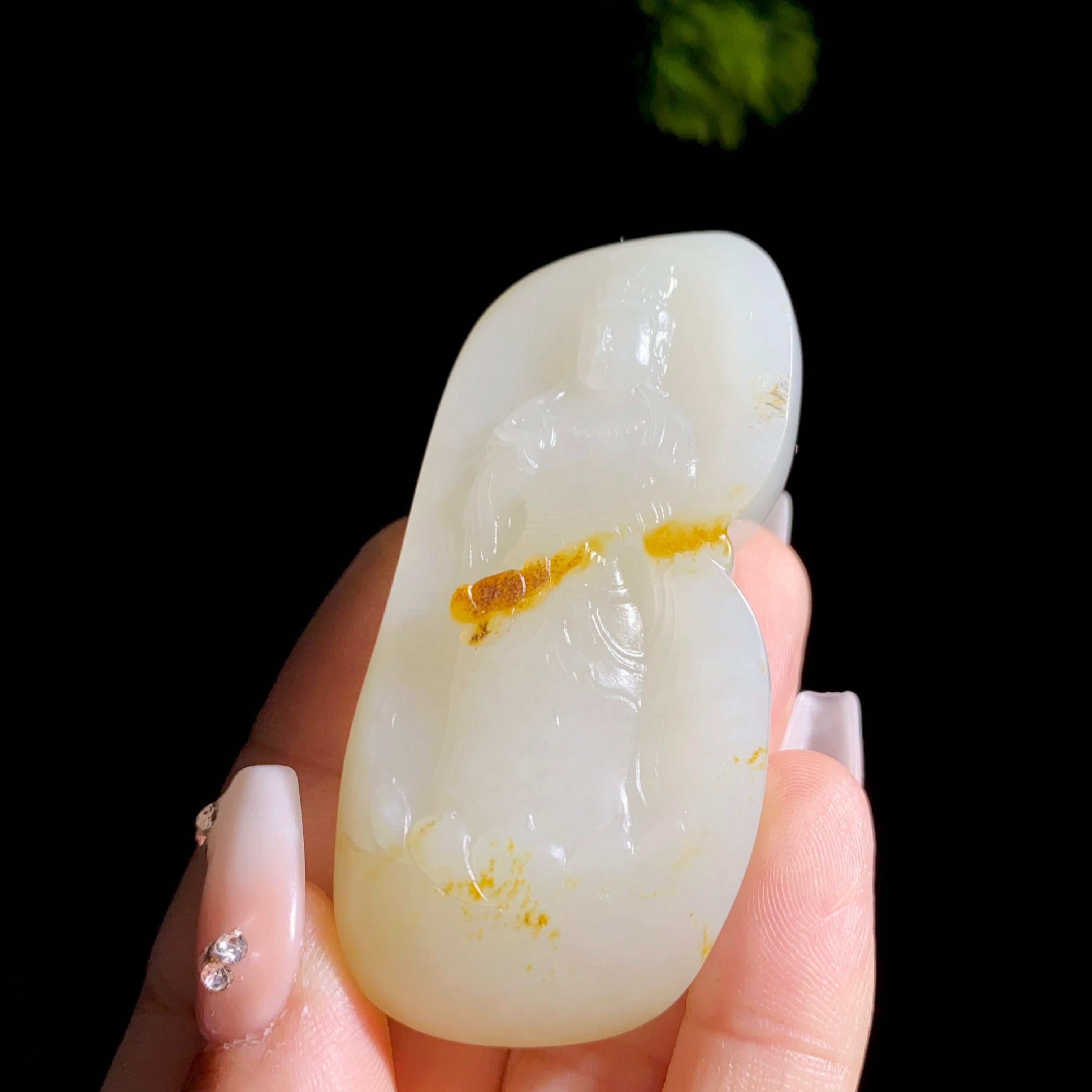 和田玉籽料观音（67.3g）