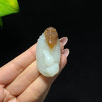 和田山料糖白玉达摩挂件（31.2g）