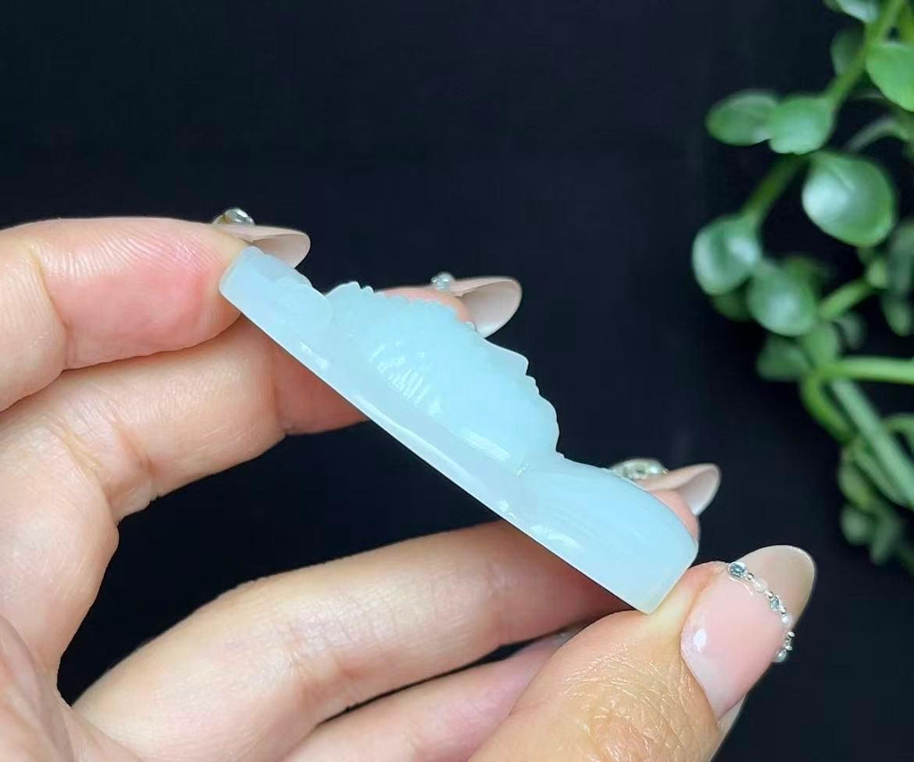 和田玉羊脂白玉大日如来（27.3g）