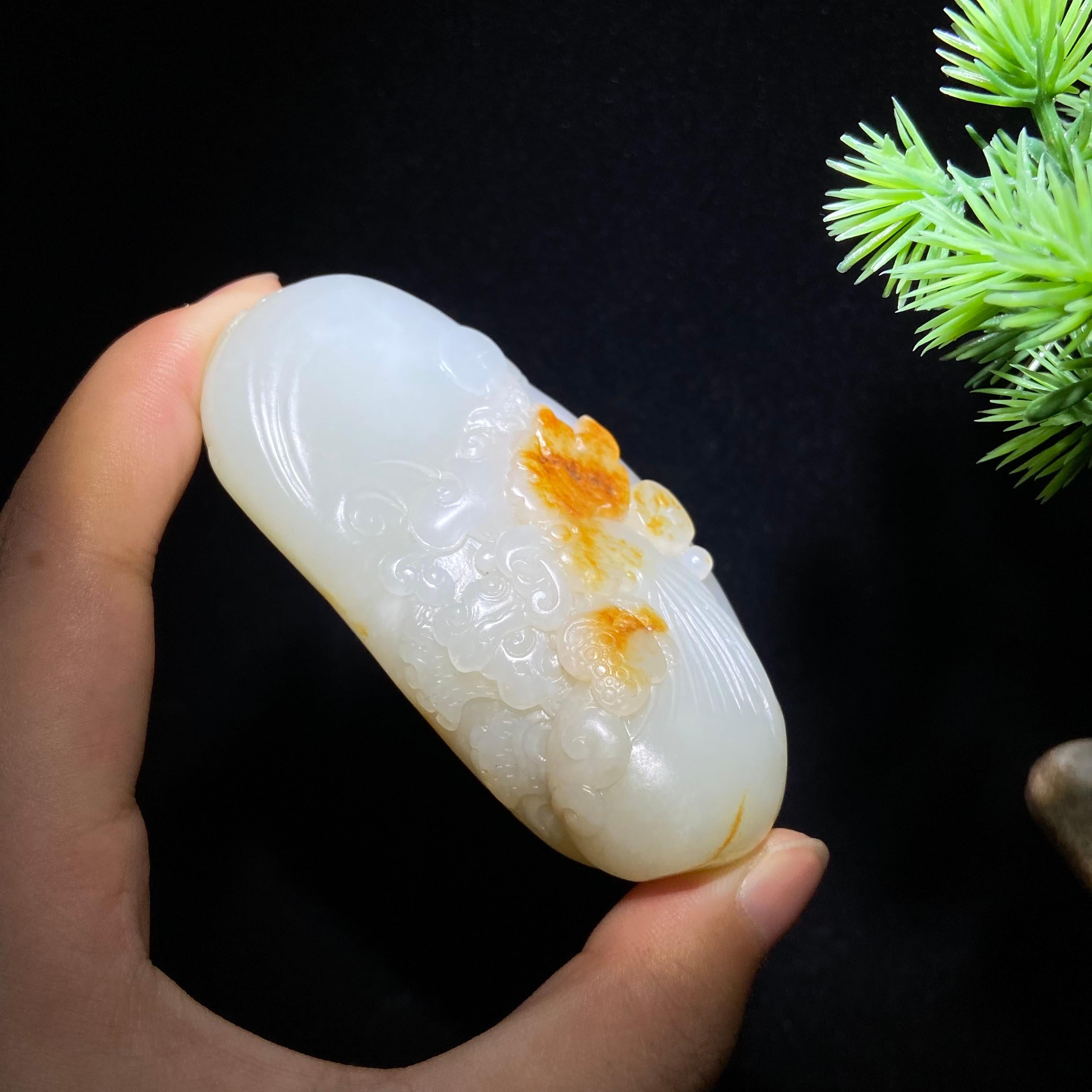 和田玉籽料冠上加冠（119.4g）