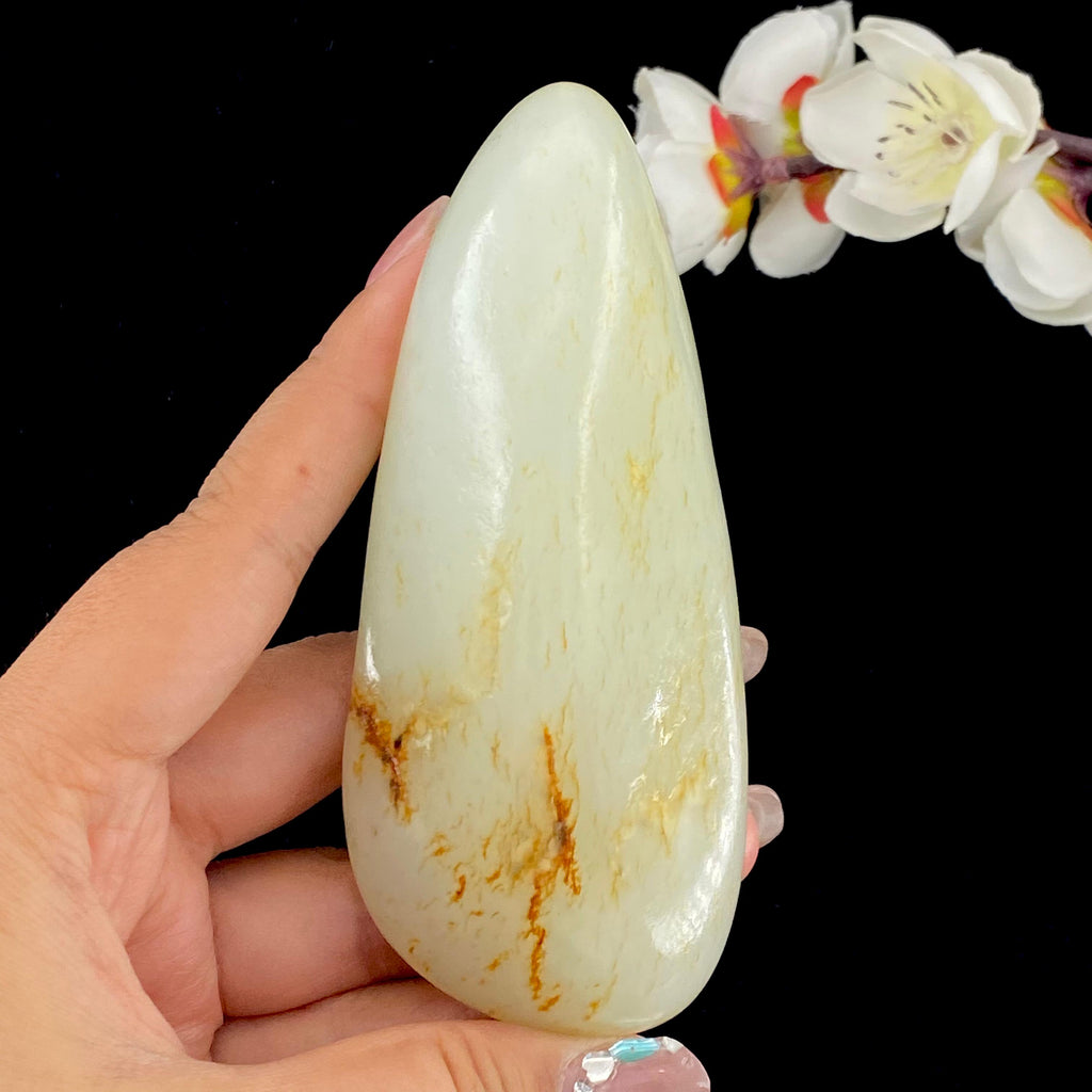 和田玉洒金皮籽料原石（218g）