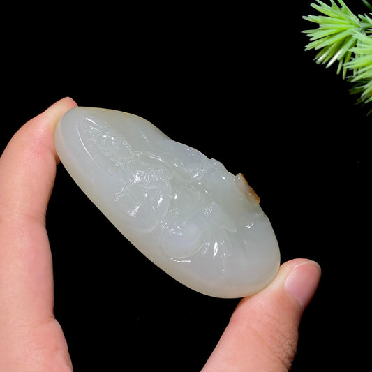 和田玉籽料观音（64.0g）