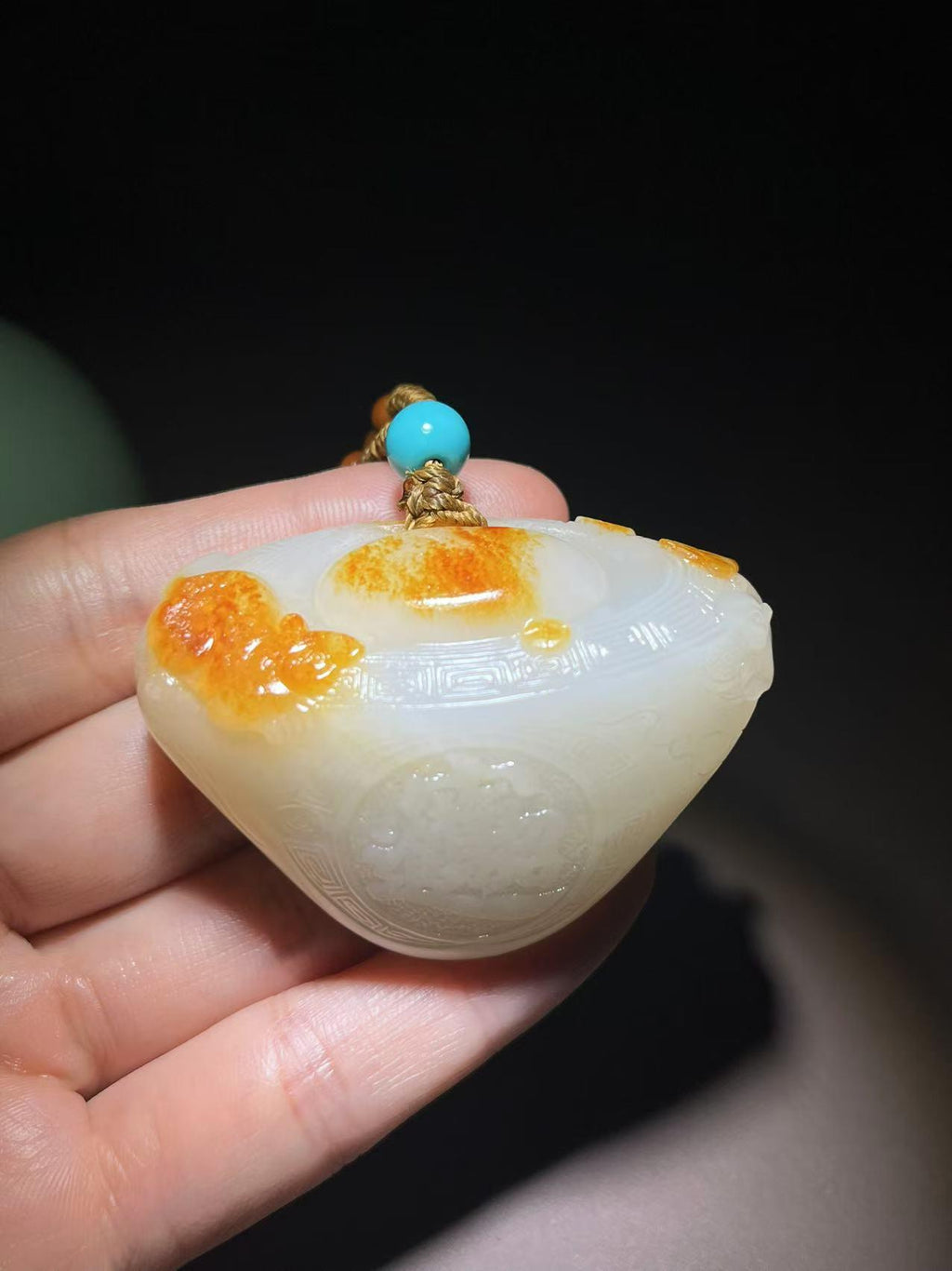 和田籽料无事牌（64.0g）
