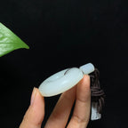 收藏级和田山料羊脂白玉四方平安扣（37.8g）