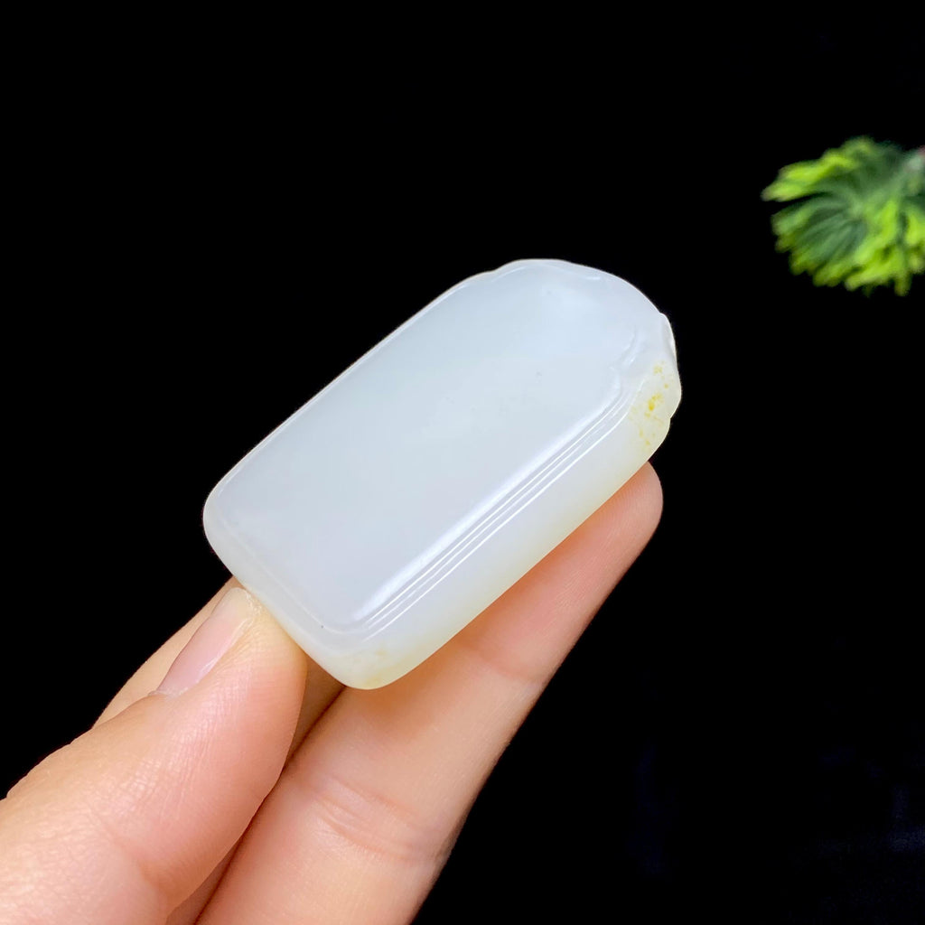 和田玉籽料无事牌（33.5g）